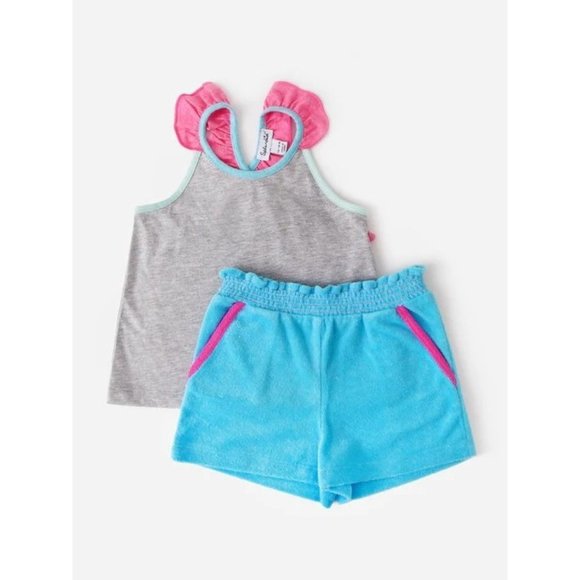 NWT SPLENDID GIRL Toddler Girls' Pippa Ruffle Tank Set‎ Size 2 - Picture 1 of 7